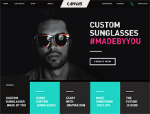 Tablet Screenshot of canvaseyewear.com